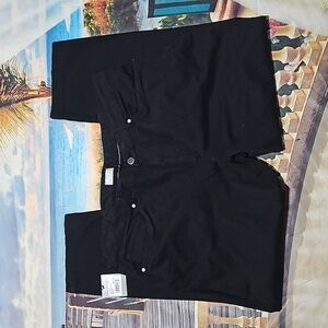 Hickey Freeman Black Pants Size‎ 42x29 NWT